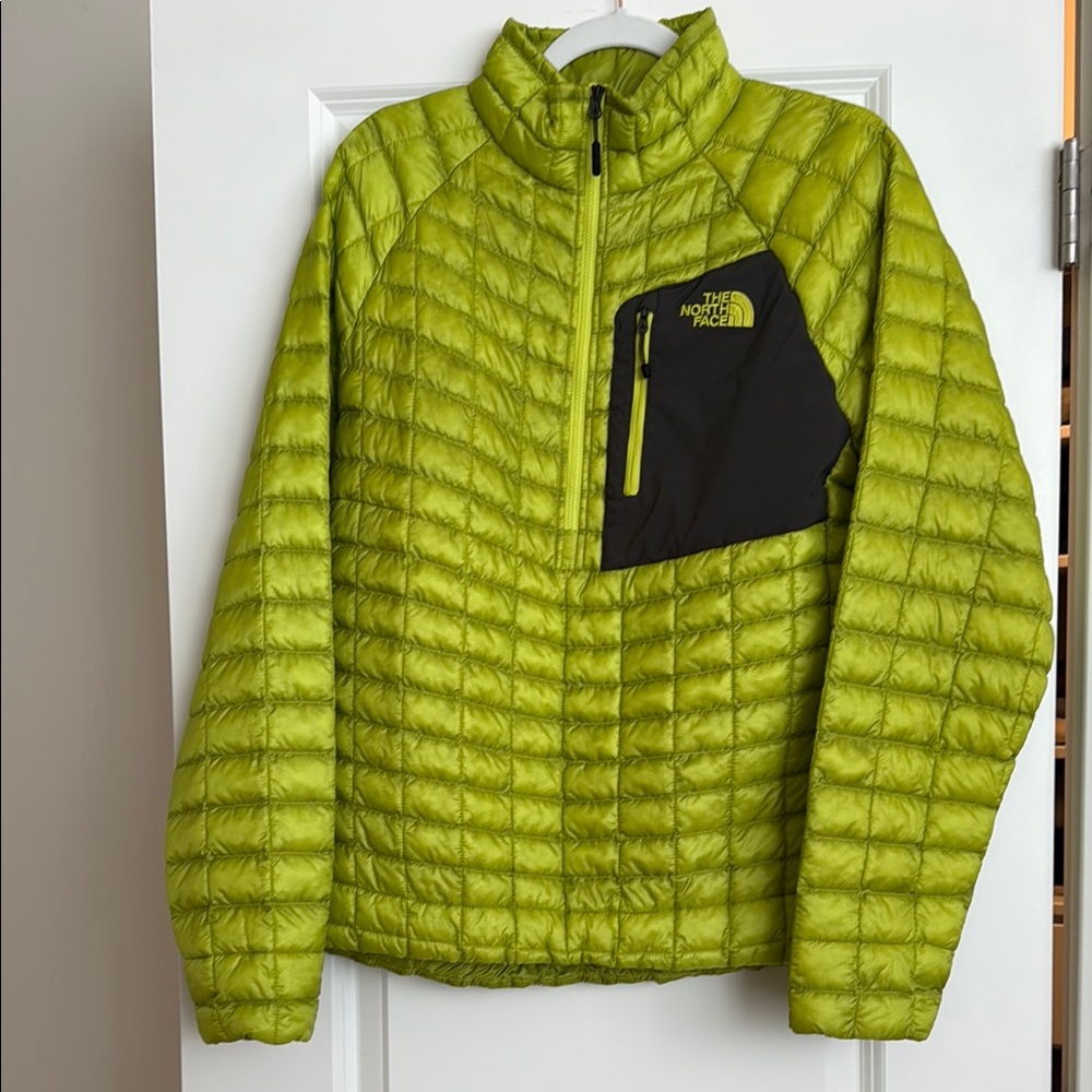 The North Face Neon Green Quilted Jacket